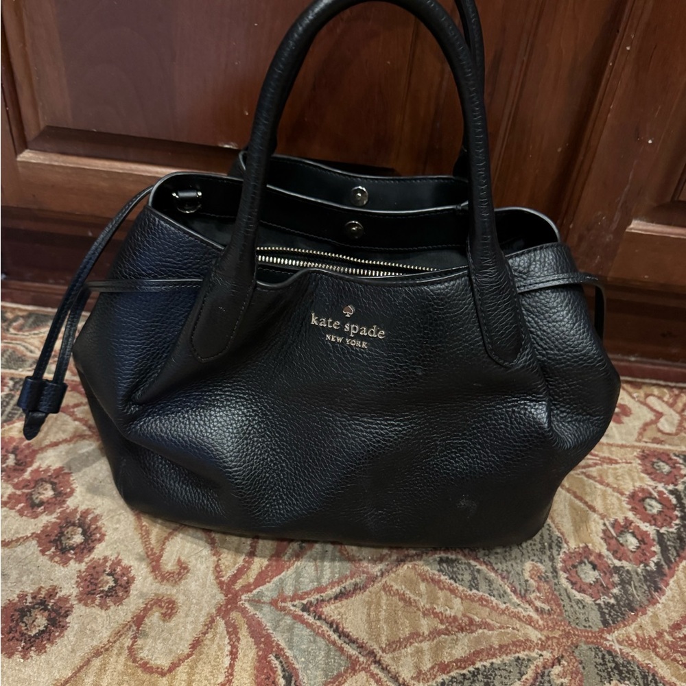 Kate Spade Black Pebbled Leather Tote